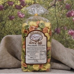 Orecchiette Tricolore DaMati | Pasta Artigianale di Semola 500g