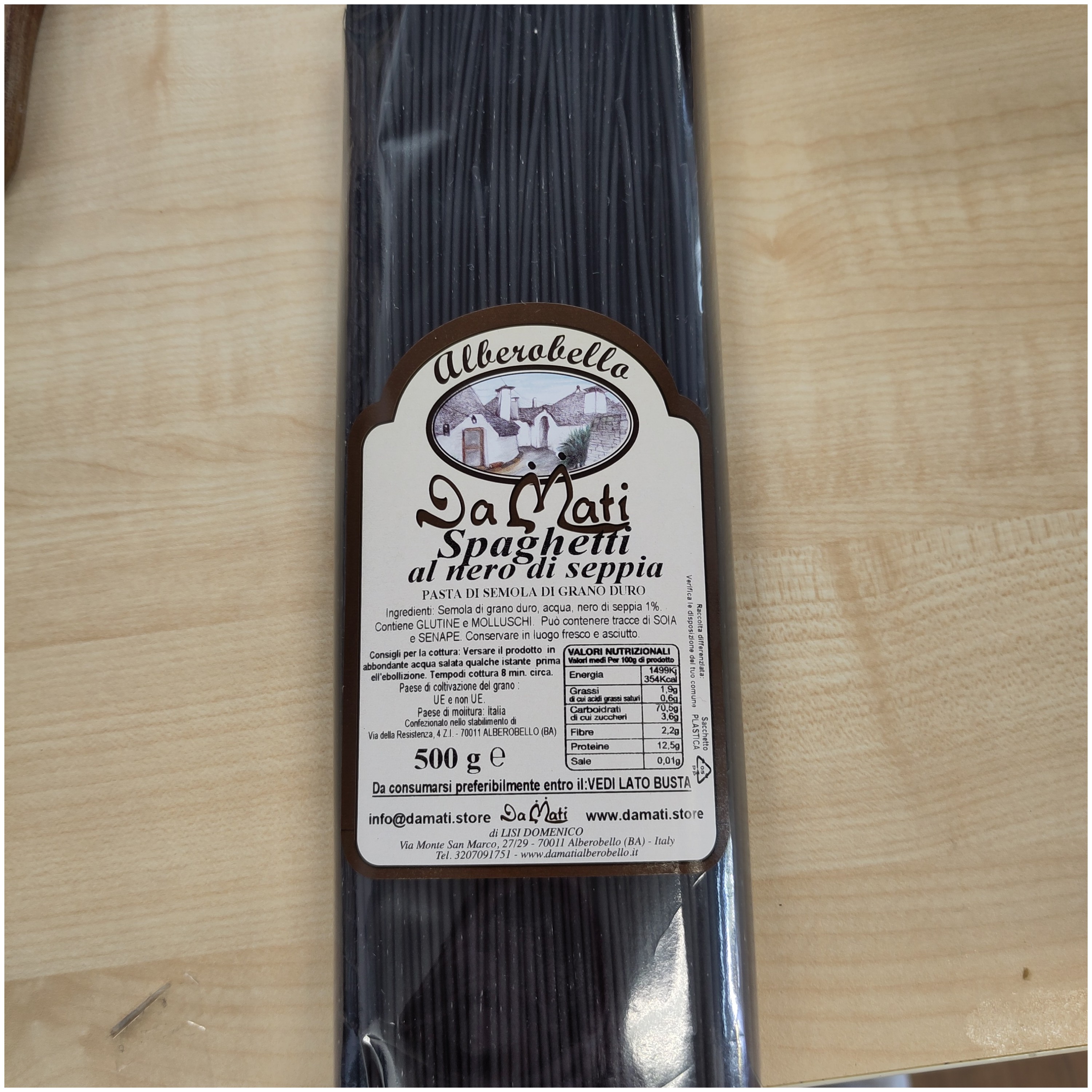 SPAGHETTI AL NERO DI SEPPIA