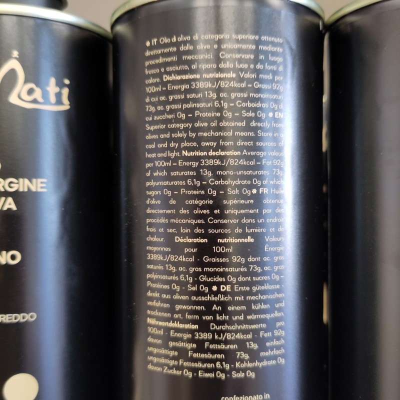Olio Extravergine di Oliva Pugliese - DaMati