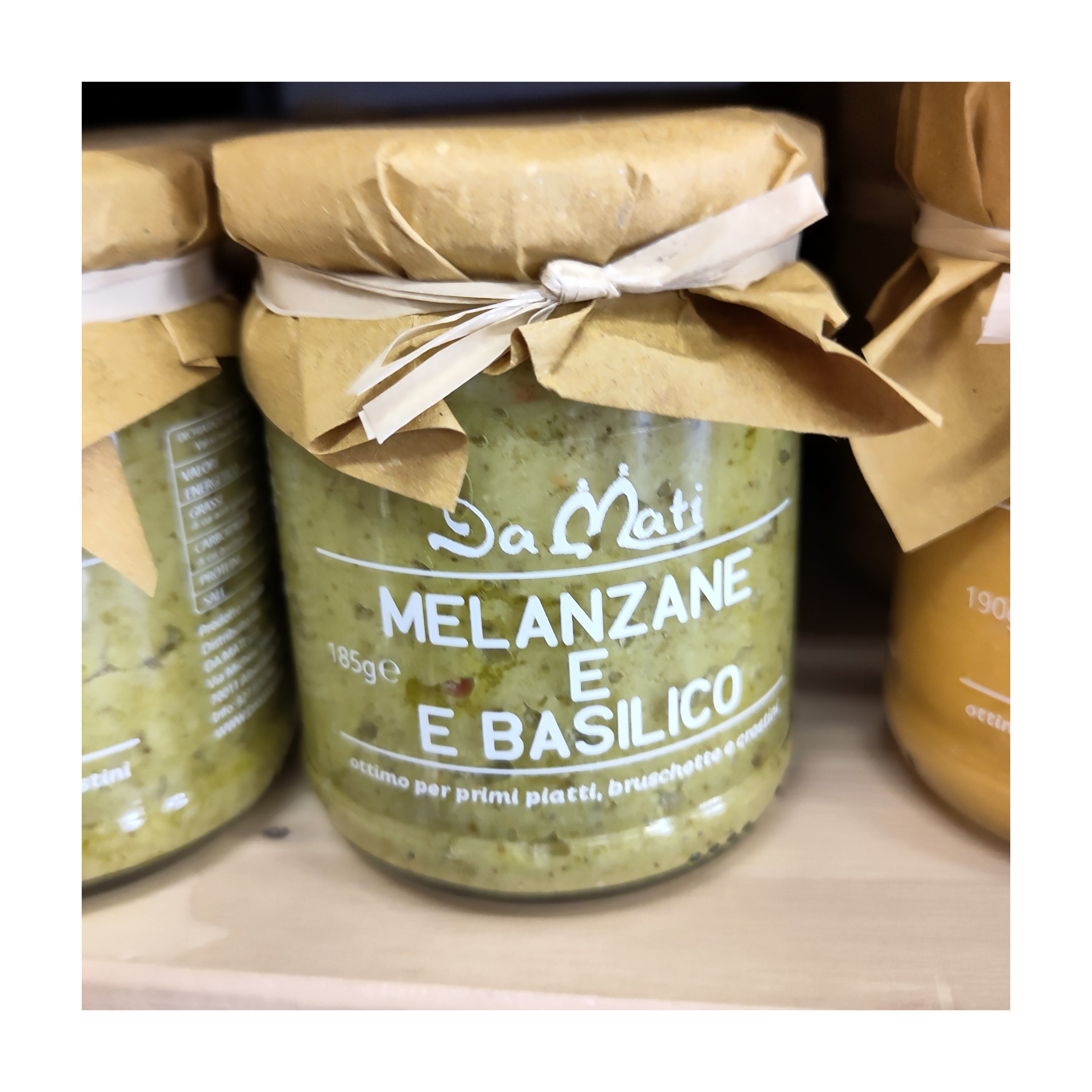 Pesto Melanzane e Basilico DaMati | Condimento per Pasta e Bruschette