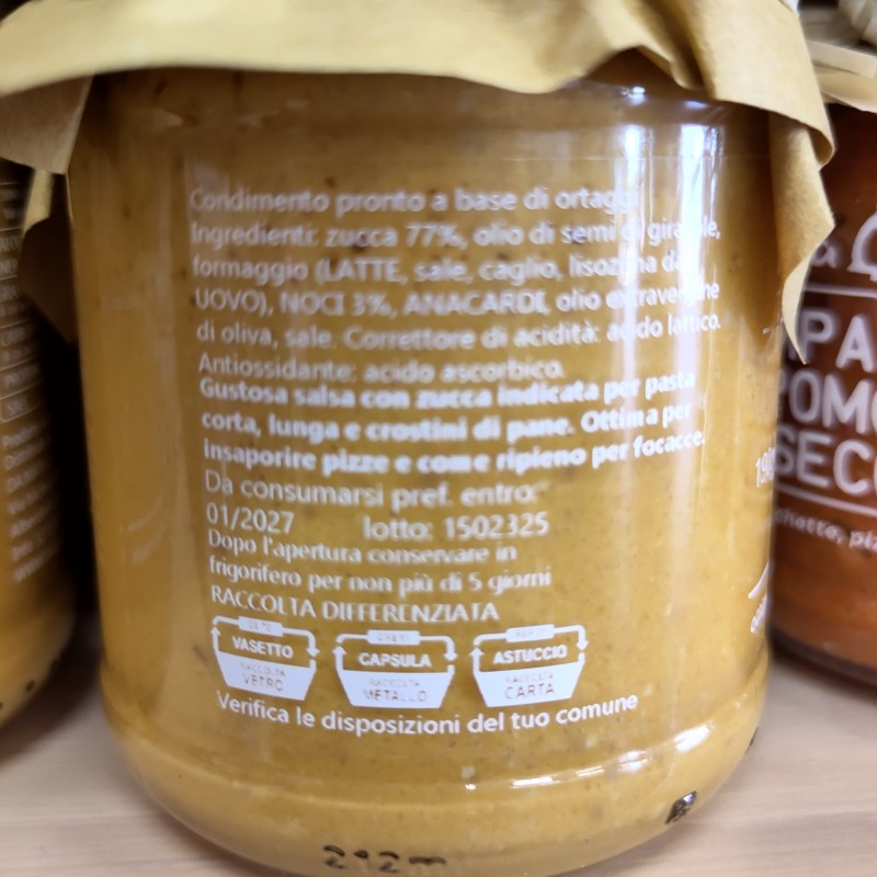 Pesto Zucca e Noci DaMati | Salsa Pronta per Pasta e Crostini