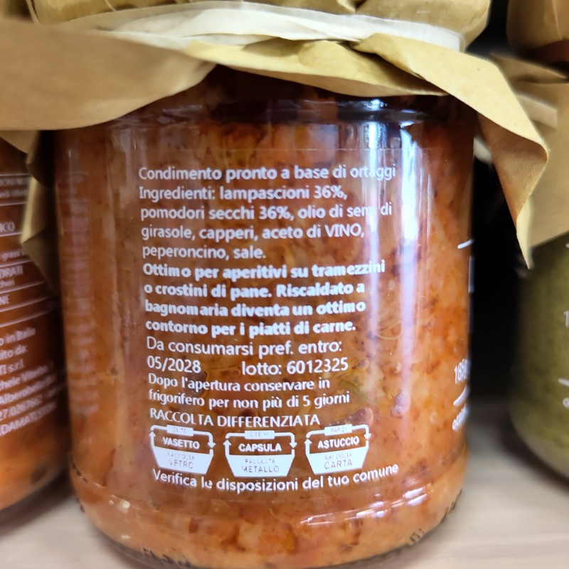 Pesto Lampascioni e Pomodori Secchi DaMati | Salsa Pronta Pugliese