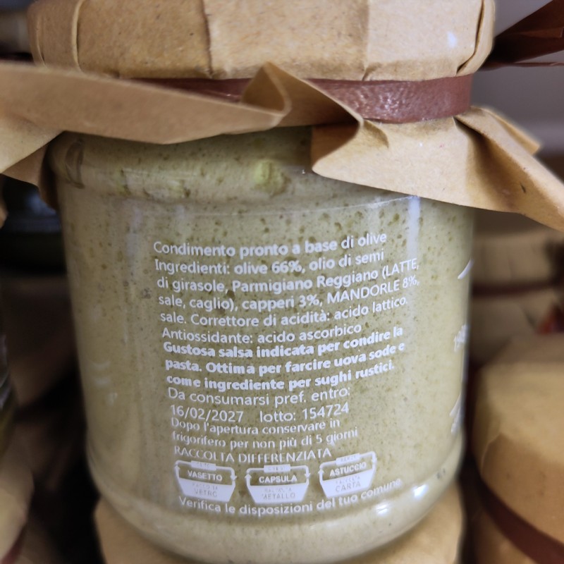 Pesto Olive, Capperi e Mandorle DaMati | Salsa per Pasta e Uova Sode