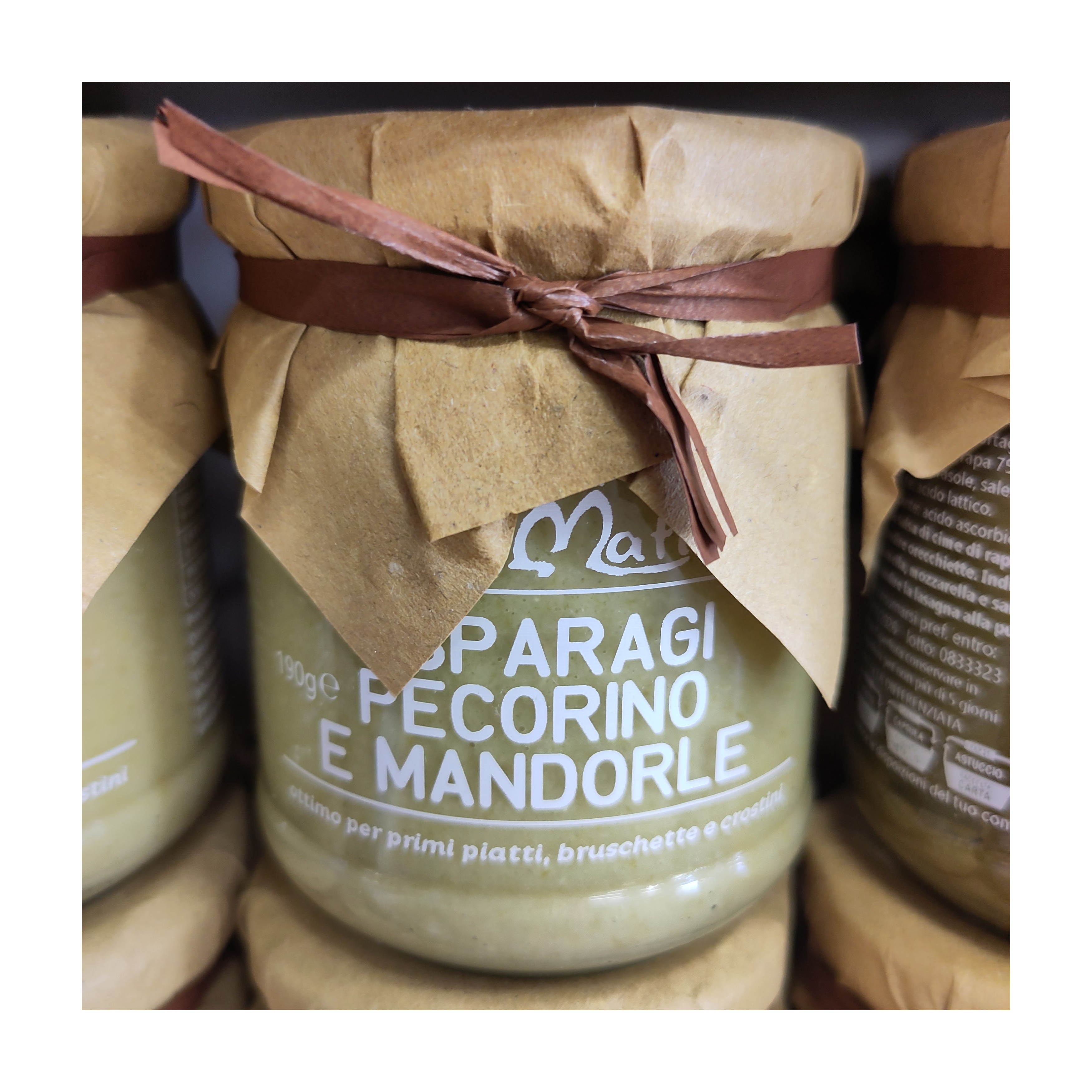 Pesto Asparagi Pecorino e Mandorle DaMati | Salsa per Pasta e Bruschette