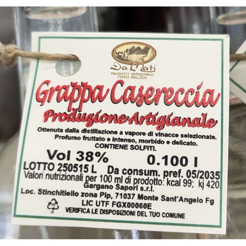 Grappa casereccia 100ml