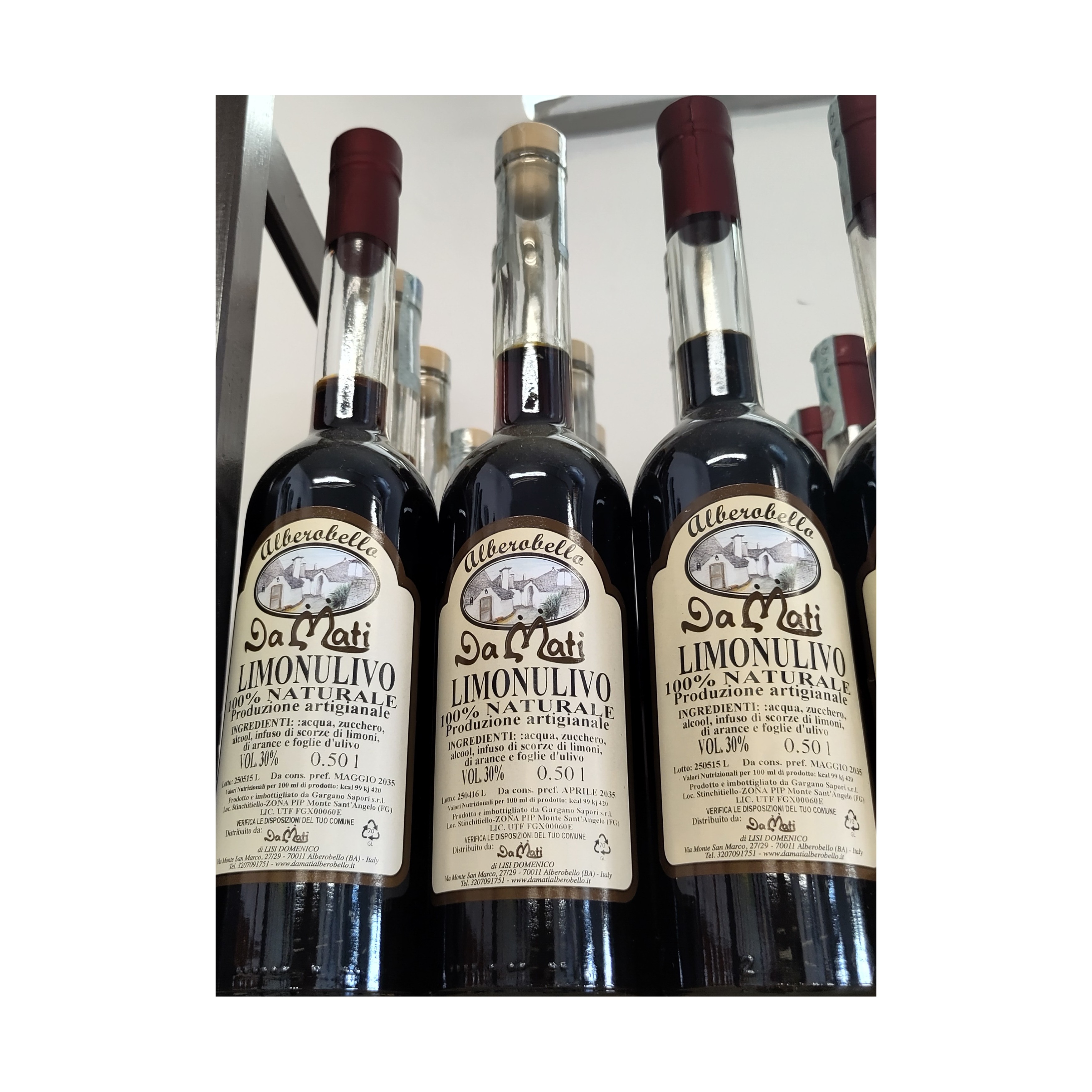 Limonulivo 500ml – Liquore Artigianale Limone Arancia e Ulivo | DaMati