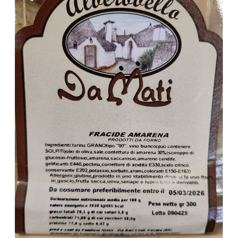 Fracide all’Amarena – Biscotti Pugliesi Farciti | DaMati