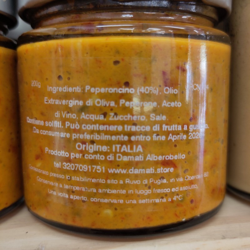 Crema di Peperoncino Artigianale - Specialità Pugliese | DaMati