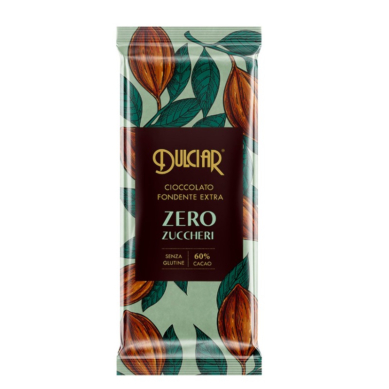 Cioccolato Fondente Extra Zero Zuccheri | Tavoletta 60%