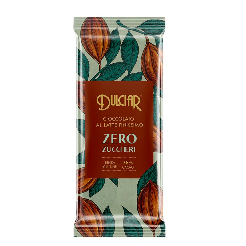 Cioccolato al Latte Zero Zuccheri | Tavoletta Finissima 36%