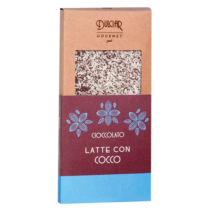 Tavoletta Gourmet Cioccolato al Latte con Cocco 100g | Dulciar
