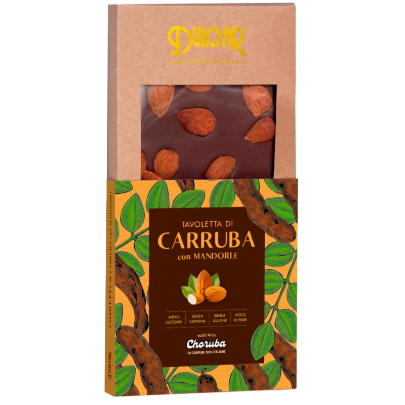 Tavoletta di Carruba con Mandorle 100g | Dulciar