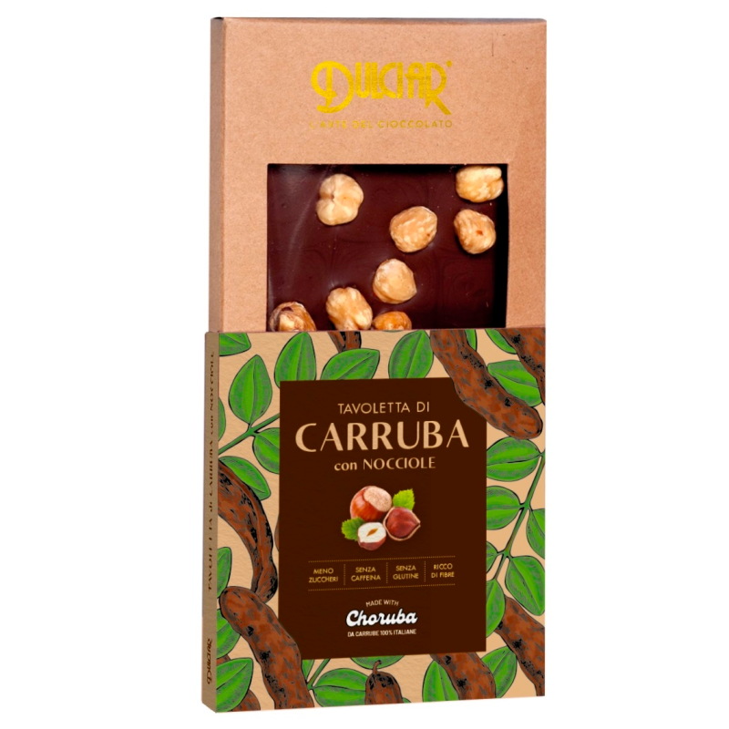 Tavoletta di Carruba con Nocciole 100g | Dulciar