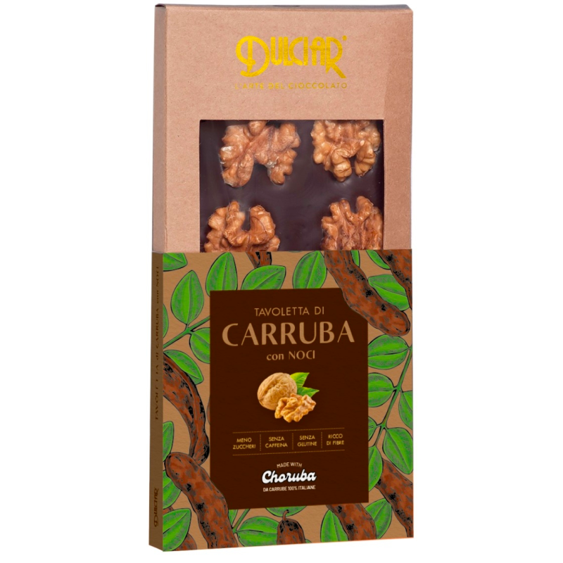 Tavoletta di Carruba con Noci 100g | Dulciar